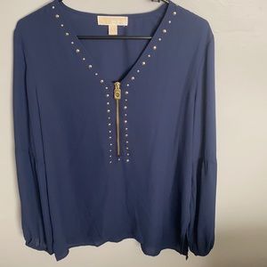Navy blue blouse